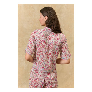 Louise Misha - Louka organik pamuk pijama | Pembe