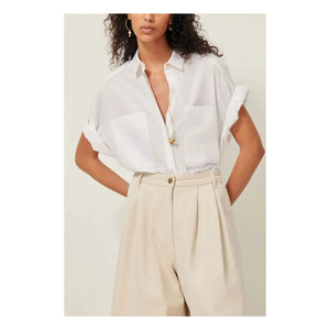 Sessùn - Camisa de algodón Dellord | Blanco