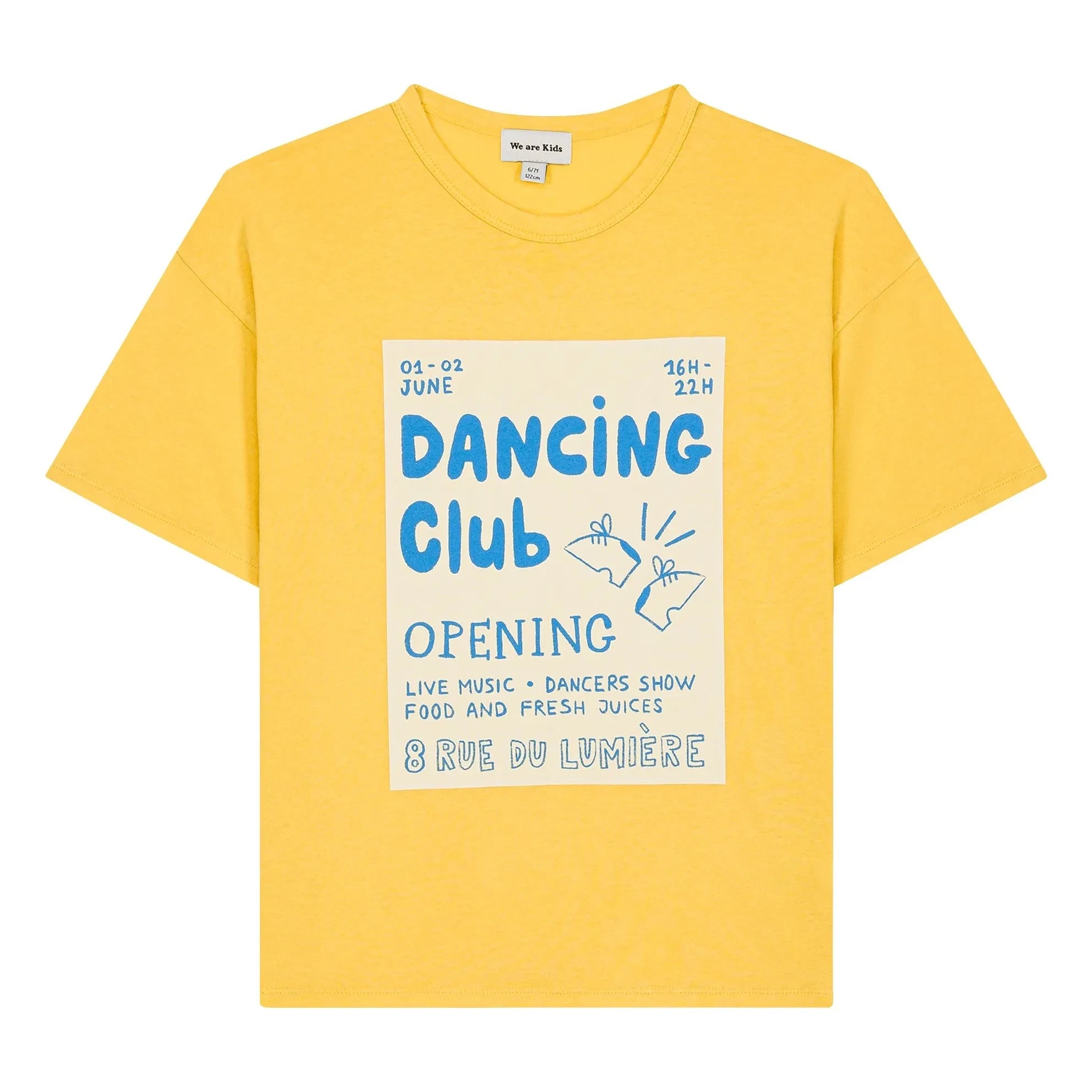 We Are Kids - Dylan Dancing Club Tişört Organik pamuk | Sarı