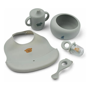 Liewood - Mileah Dinner Set | Dove Blue