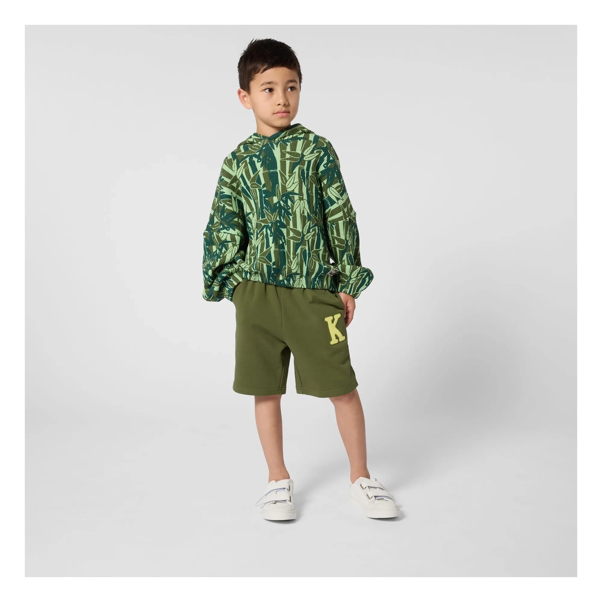 Kenzo - Eden Jungle K polar Bermuda şort | Haki