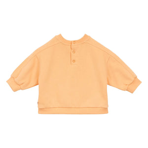Arsène et Les Pipelettes - Sweatshirt Shrimp Club Bio-Baumwolle Baby | Aprikose