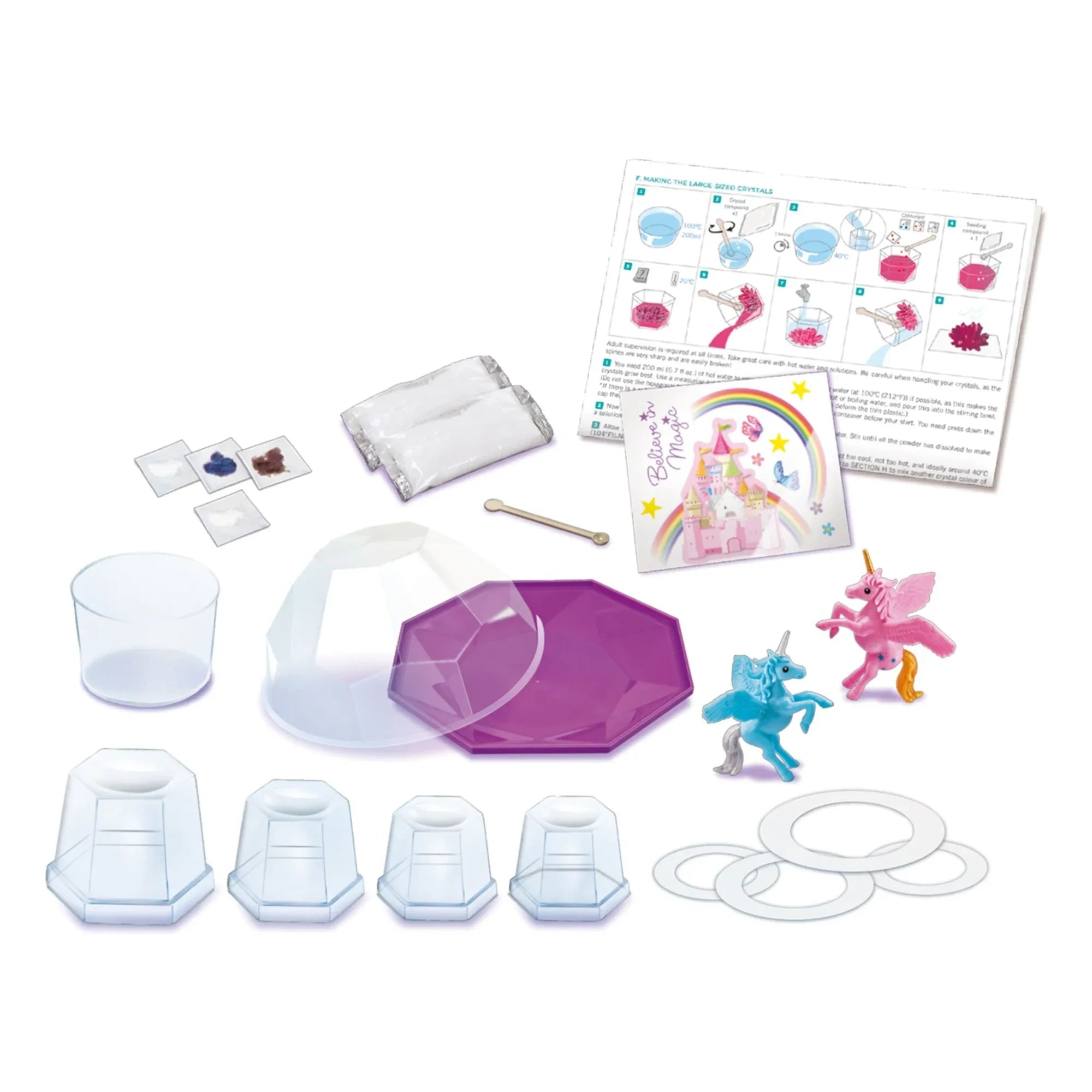 4M - Kristall-Set - Einhörner