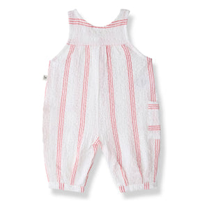 1+ in the family - Montjoi gestreifter Overall | Puder