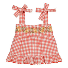 Hola Simone - Top Lucie Vichy | Rojo