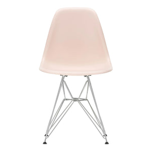 Vitra - DSR Plastic Chair - Chrome Frame - Charles & Ray Eames | Soft Pink