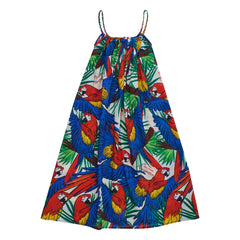 Maison Mangostan - Vestido Parrot | Azul