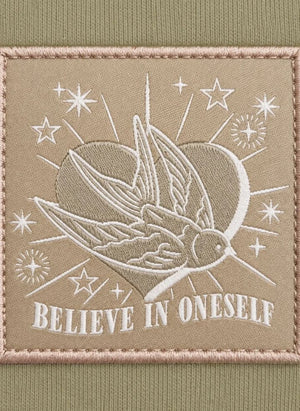 Hundred Pieces - Blush "Believe" Sudadera con Capucha | Beige