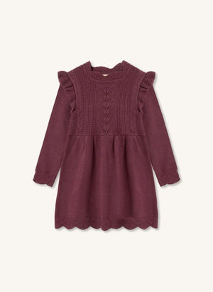 Fliink - Alilly Triko Elbise | Bordo