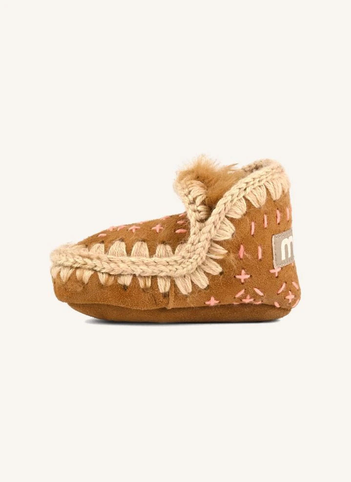 Mou - Eskimo Sashiko Botlar | Cognac