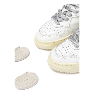 Autry - Baskets Kids Medalist Düşük Deri ve Süet | Beyaz