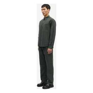 Samsoe Samsoe - Pantalón Sajabri 15840 Algodón orgánico | Verde oscuro