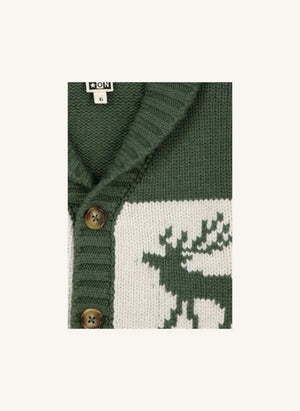 Bonton - Cardigan in pile | Khaki