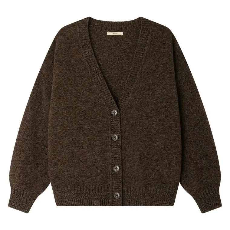 Sessùn - Chaleco Oversize de Lana Merina Sweet Monroe | Marrón