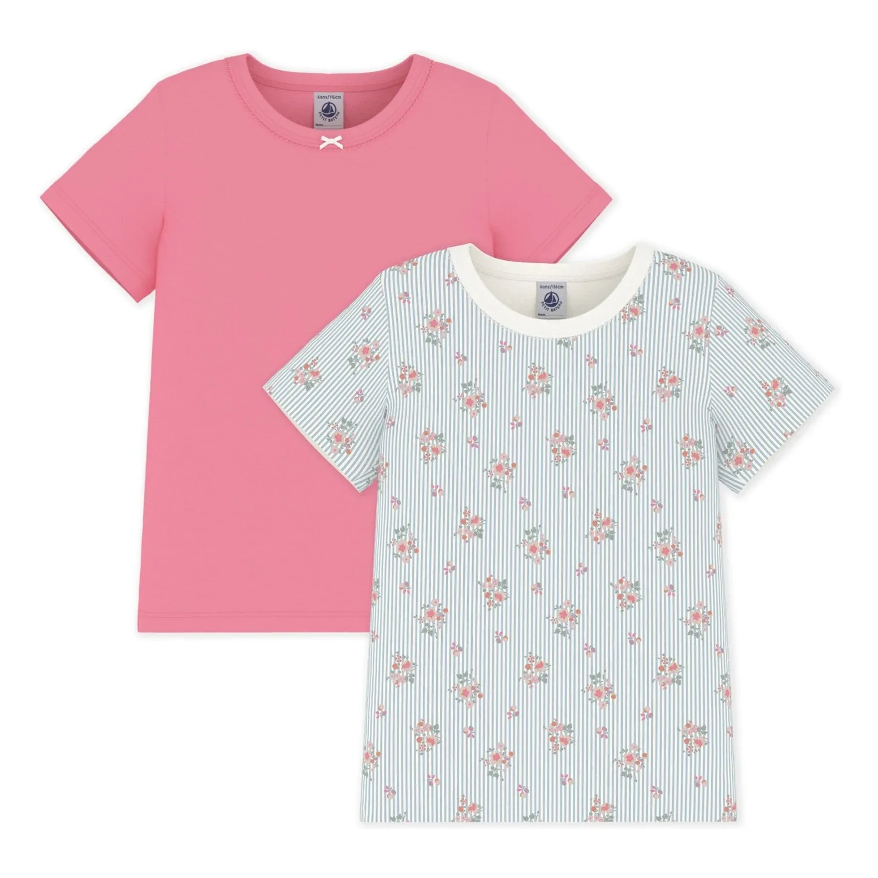 Petit Bateau - Batch 2 Çiçek Desenli Tişörtler | Pembe
