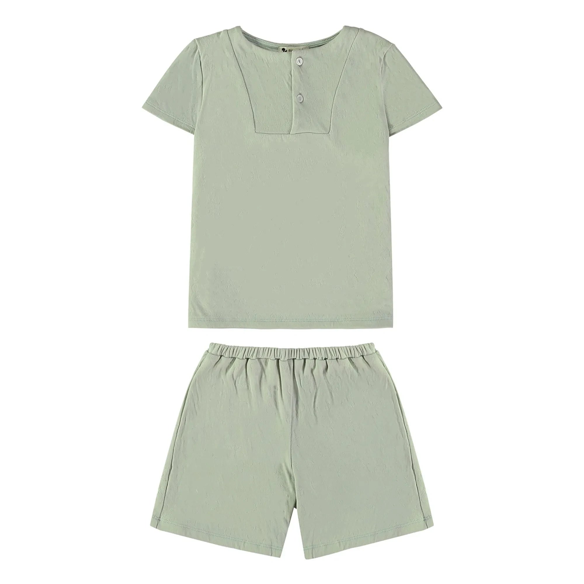 Risu Risu - Pyjama Short Sonio Organik Pamuk | Badem yeşili