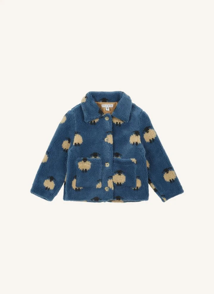 Emile et Ida - Chaqueta Sherpa de oveja | Azul