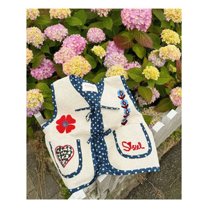 SISSEL EDELBO - Clio Organic Cotton Sleeveless Jacket - Kids Collection | Ivory