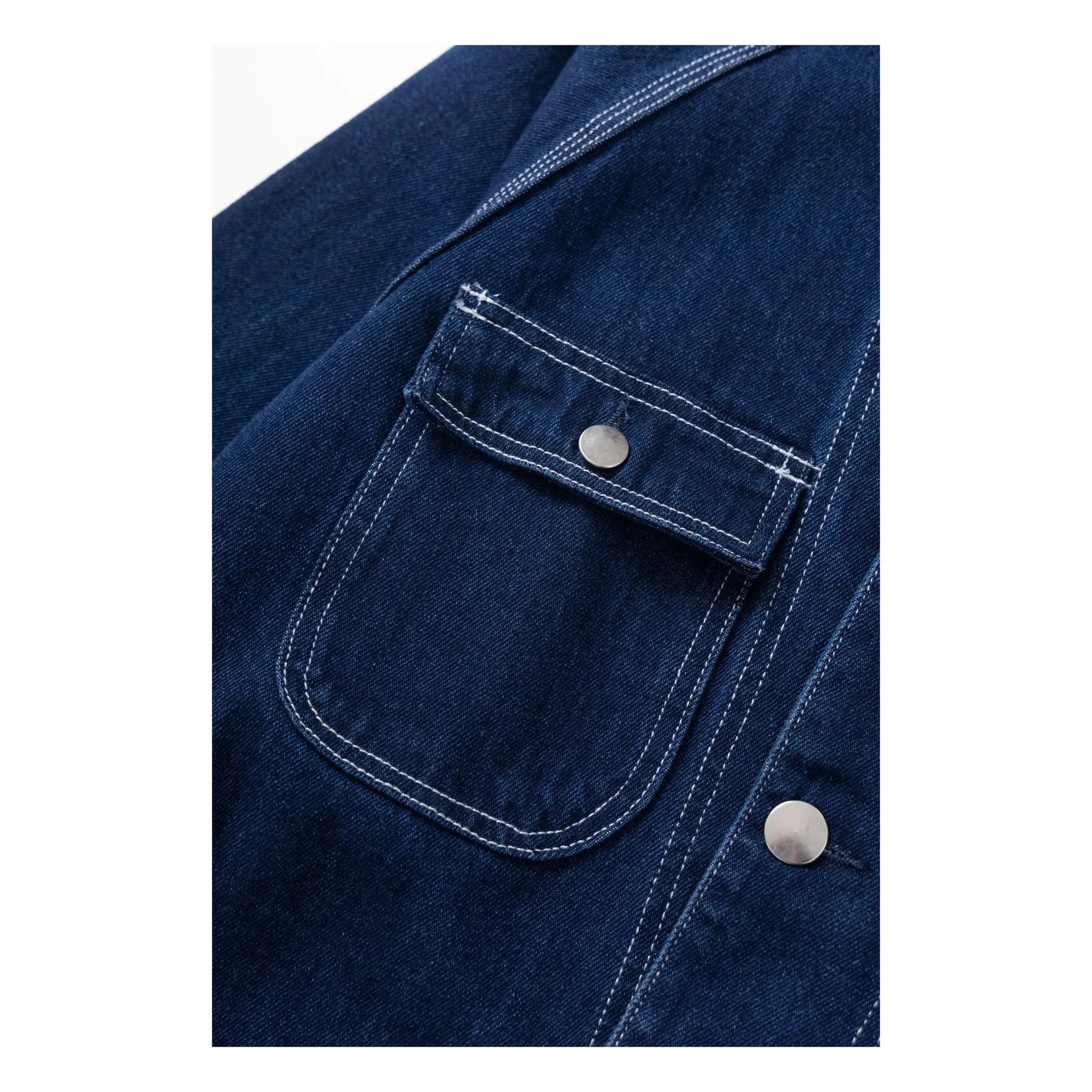 Service Works - Denim Jumpsuit 2.0 Bio-Baumwolljacke | Gewaschenes Blau