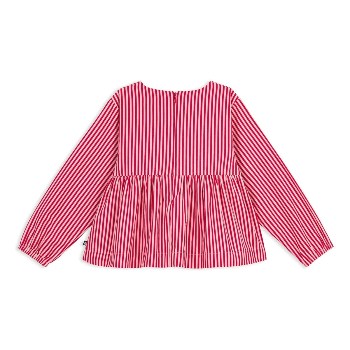 Petit Bateau - Çizgili Organik Pamuk Bluz | Pembe