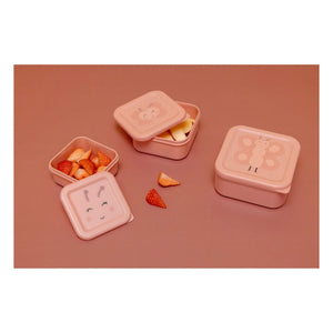 Trixie - Mrs. Butterfly 3-Piece Snack Boxes | Pink