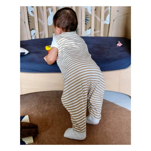 Tante Reine - Organic cotton footed lightweight sleep sack | Honey