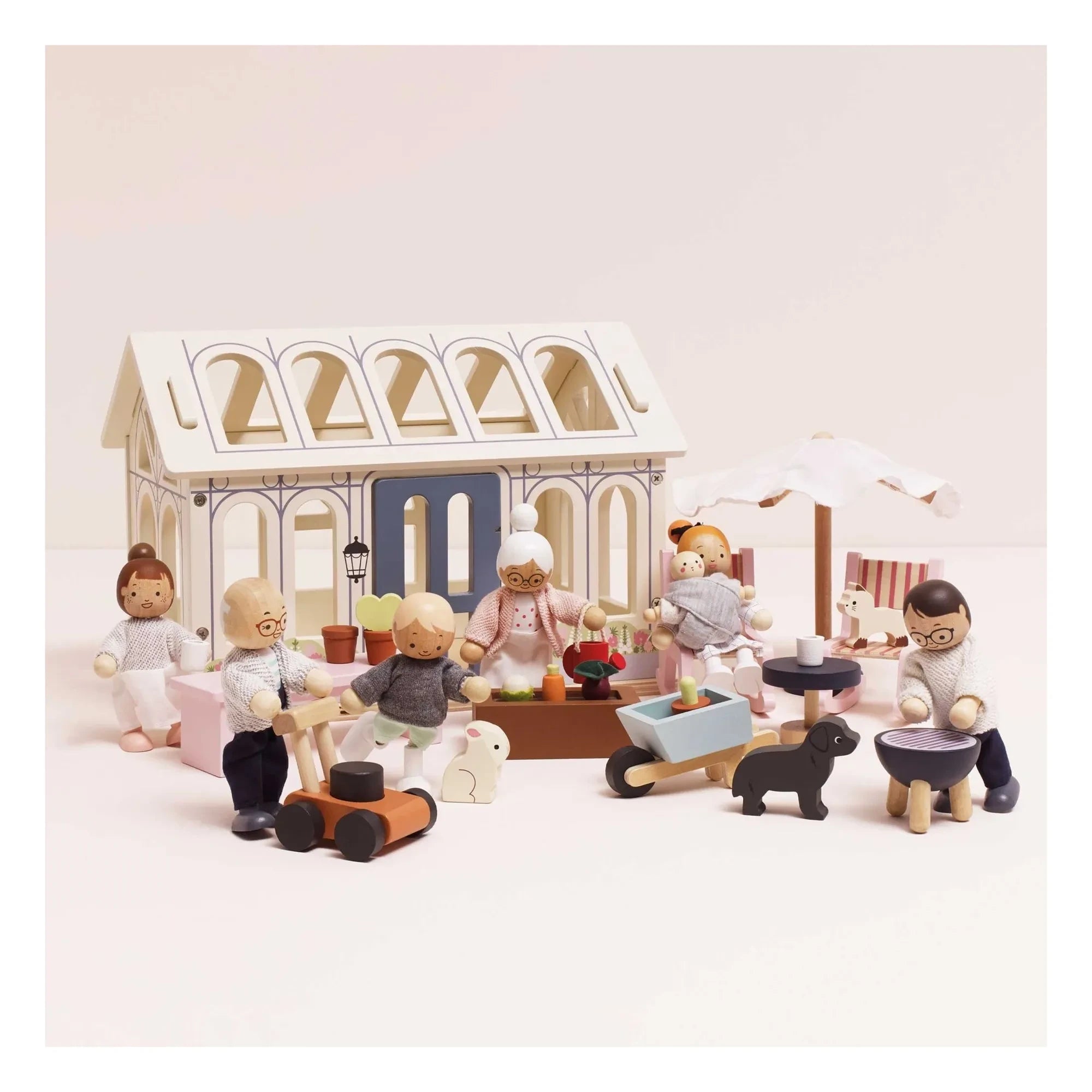 Le Toy Van - Porche y huerto para una casa de muñecas