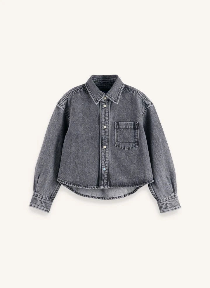 Scotch & Soda - Denim gömlek ceket | Gri