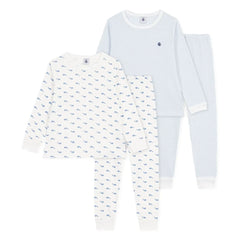 Petit Bateau - 2er-Set Wal-Pyjamas | Blau