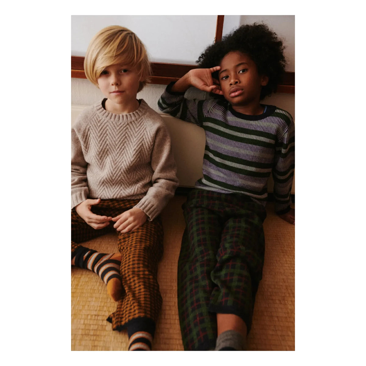 FUB - Gestreifter Pullover Feinstrick Merinowolle | Marineblau