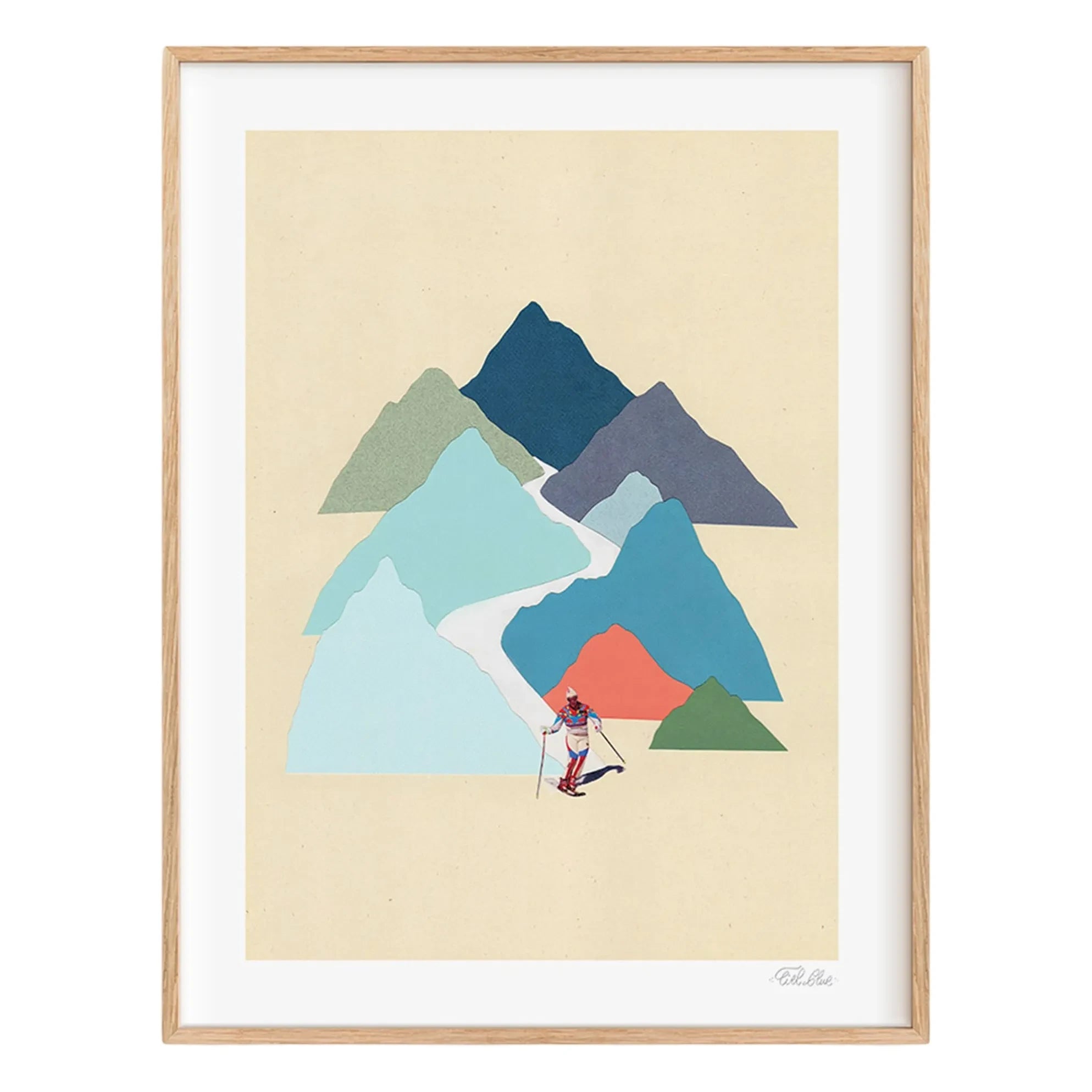 Ciel Glue - Mountain n°8 Slope Poster - Sınırlı Üretim