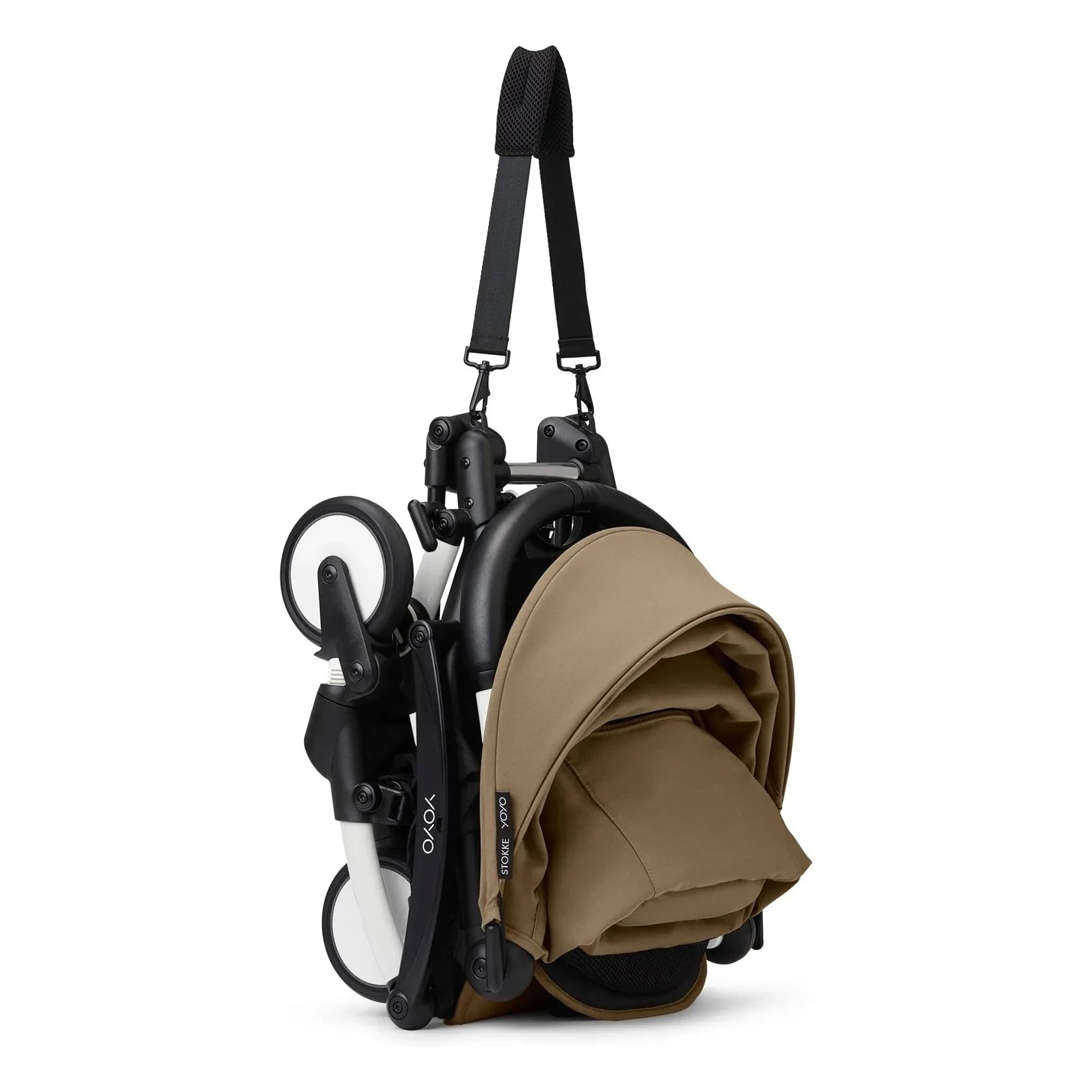 Stokke® - YOYO³ 0+ Newborn Stroller Black Frame | Toffee