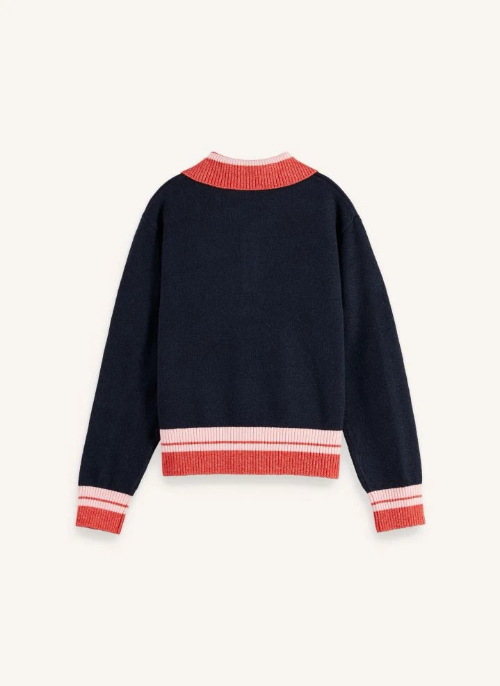 Scotch & Soda - Polo yaka kazak | Lacivert