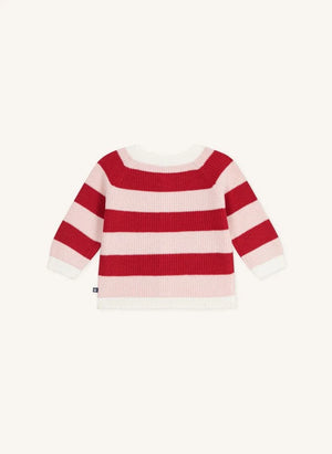 Petit Bateau - Çizgili Yün Yelek | Pembe