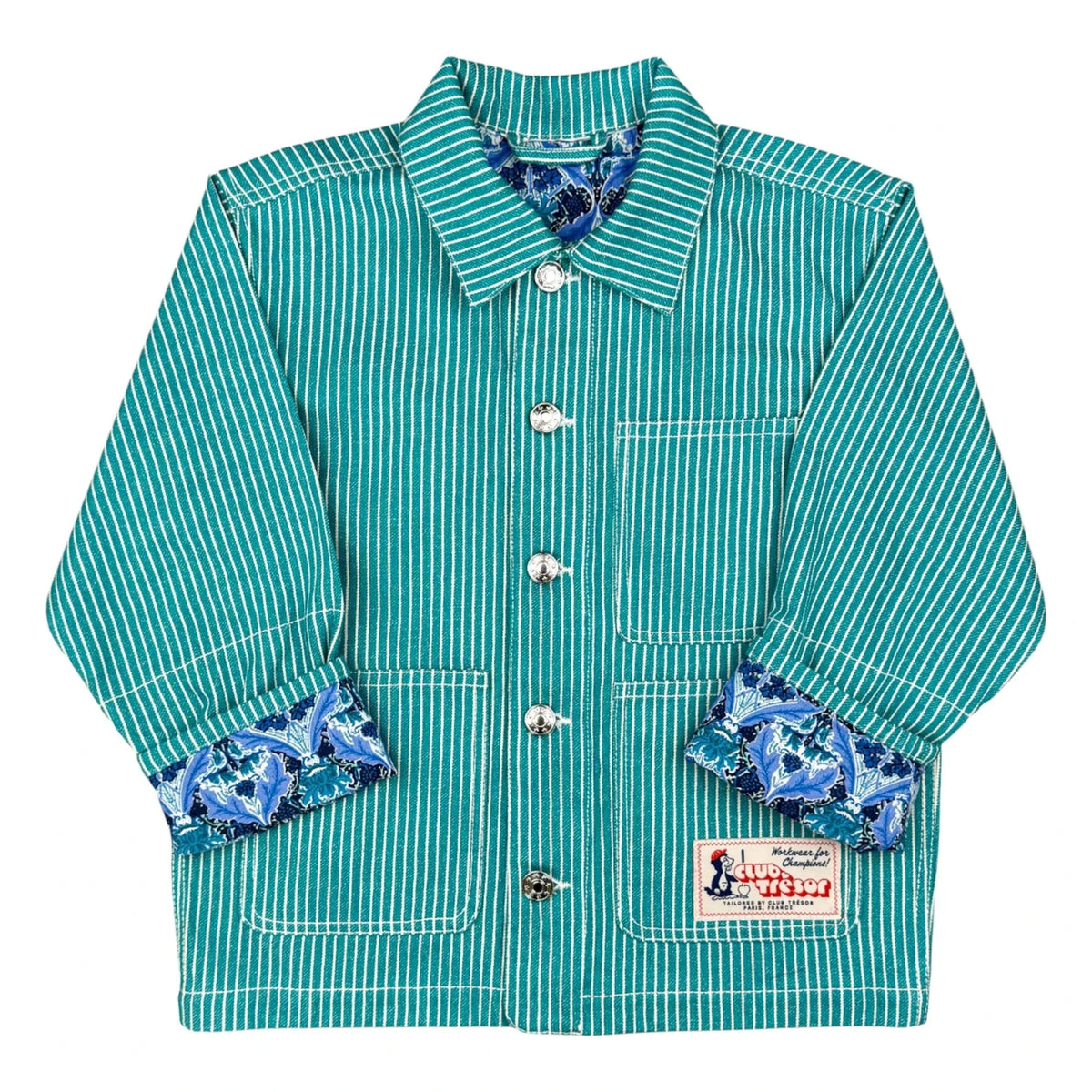 Club Trésor - Chaqueta de traje a rayas Evolucionary Wear | Verde
