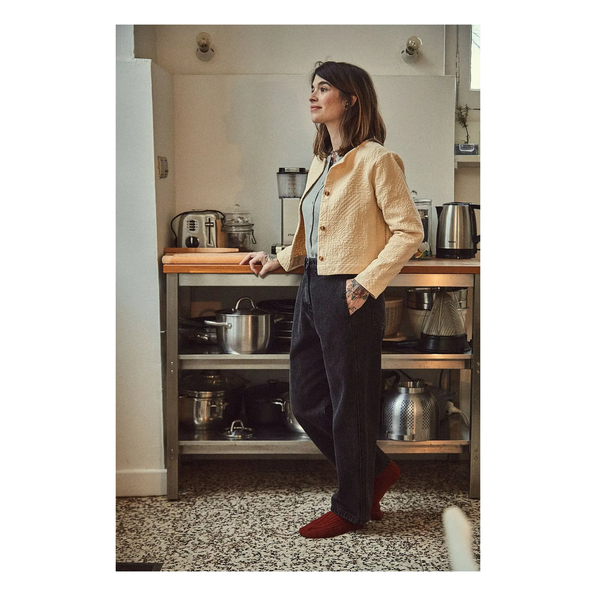 Poudre Organic - Gentian Jeanshose aus Bio-Baumwolle - Damenkollektion | Schwarz