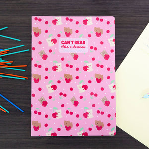 Legami - Exercise Kitap - A4 Defter - 4 mm Squared - Ayıcık Cherry