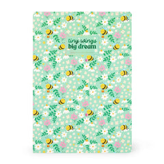 Legami - Exercise Buch - A4 Notizbuch - 4 mm Squared - Biene Blumen