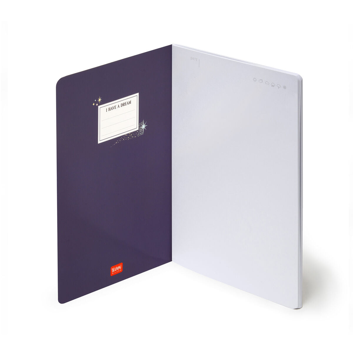 Legami - A5 Blank Defter ile Illustrated Hard Kılıf - Stars