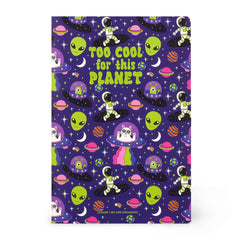 Legami - A5 Blank Defter ile Illustrated Hard Kılıf - Uzay