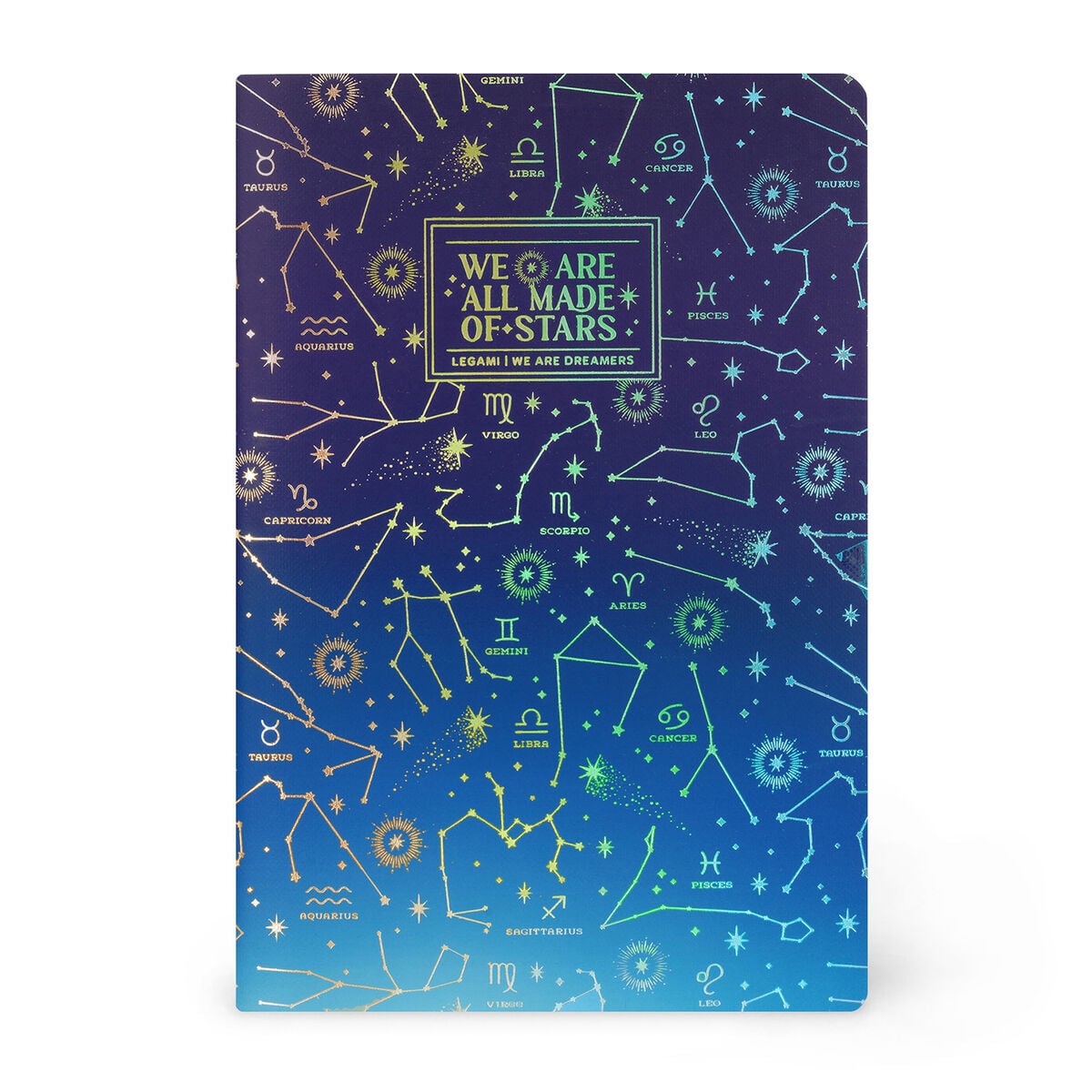 Legami - A6 Lined Defter ile Illustrated Hard Kılıf - Stars