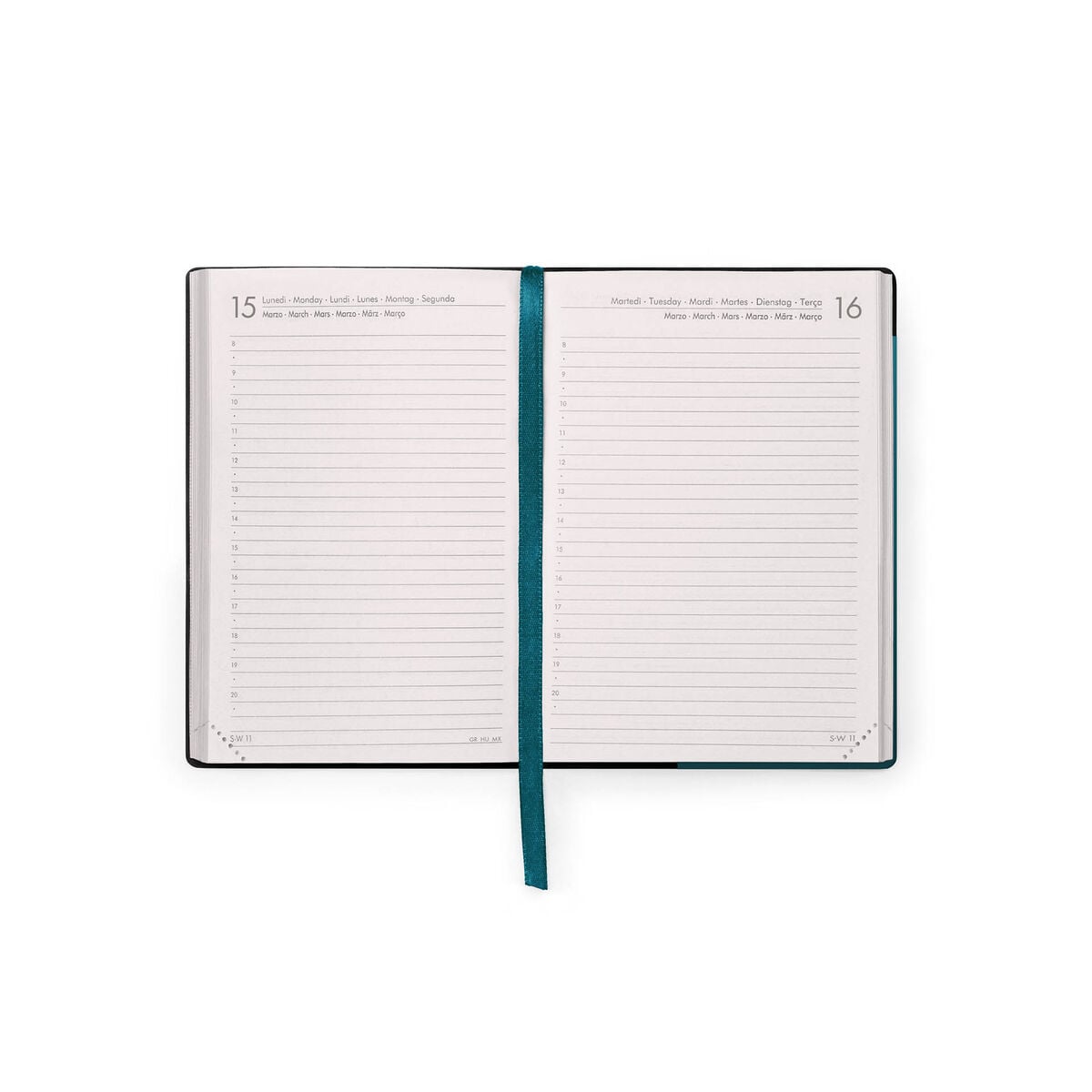 Legami - 12-Month Küçük Daily Günlük 2027 - Deep Teal
