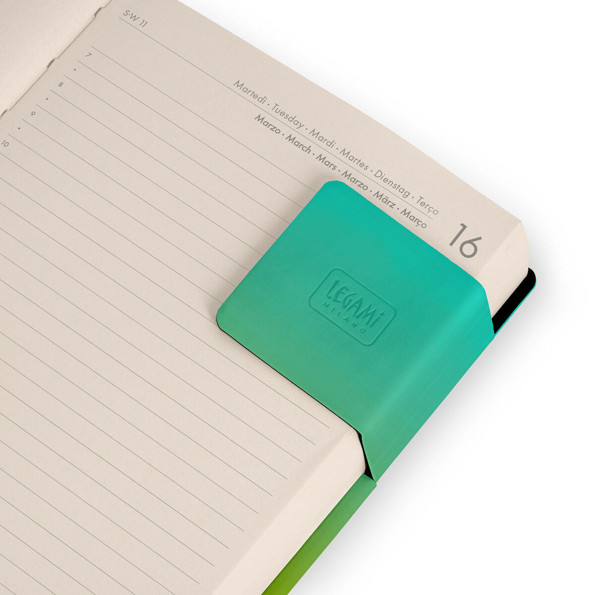 Legami - 12-Month Medium Daily Günlük 2027 - Shades Green