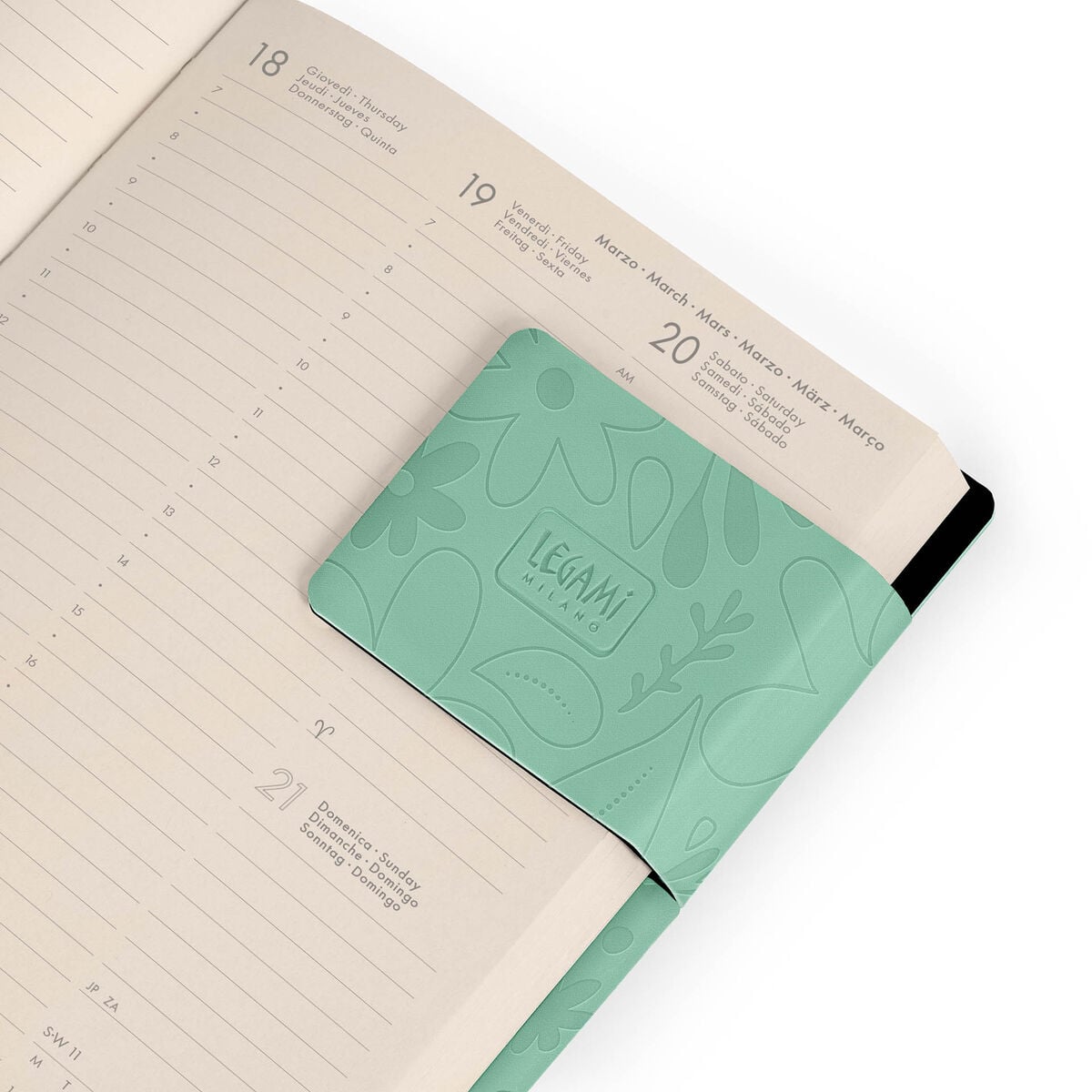 Legami - 12-Month Medium Weekly Günlük ile Defter 2027 - Botanic Garden