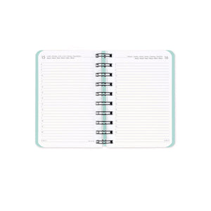 Legami - 12-Month Küçük Spiral-Bound Daily Günlük 2027 - Kitty Bubble Tea