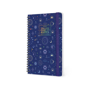 Legami - 12-Month Büyük Spiral-Bound Weekly Günlük 2027 - Celestial