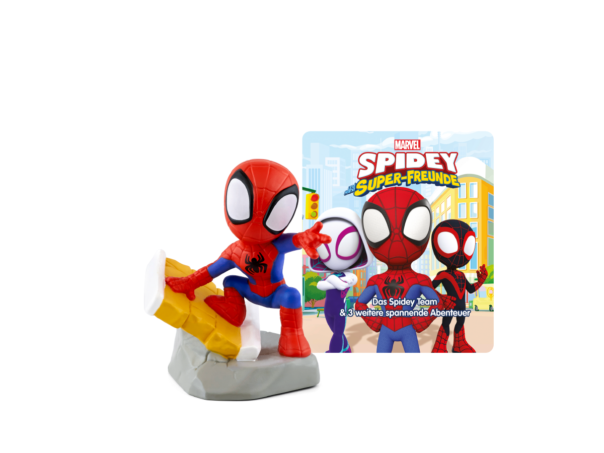 Tonies - Almanca Spidey ve Süper Arkadaşları - Spidey Ekibi ve 3 heyecan verici macera daha - Marvel Spidey and His Amazing Friends