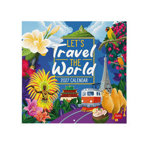Legami - Let's Seyahat World 2027 Wall Takvim - 30 x 29 cm