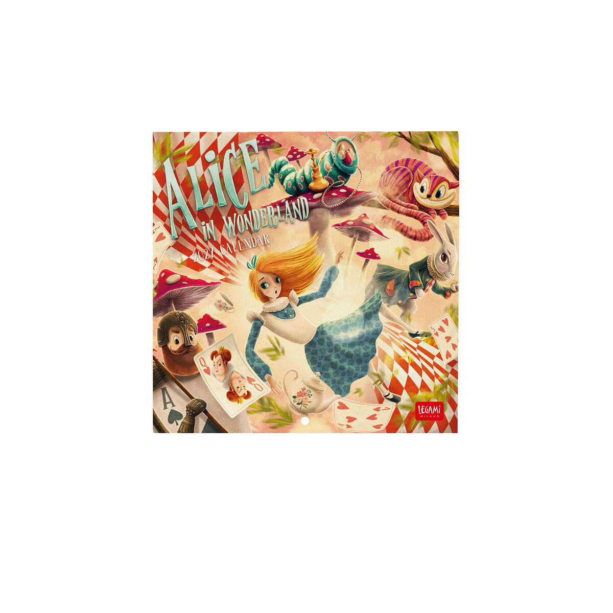 Legami - Alice in Wonderland 2027 Wall Takvim - 18 x 18 cm