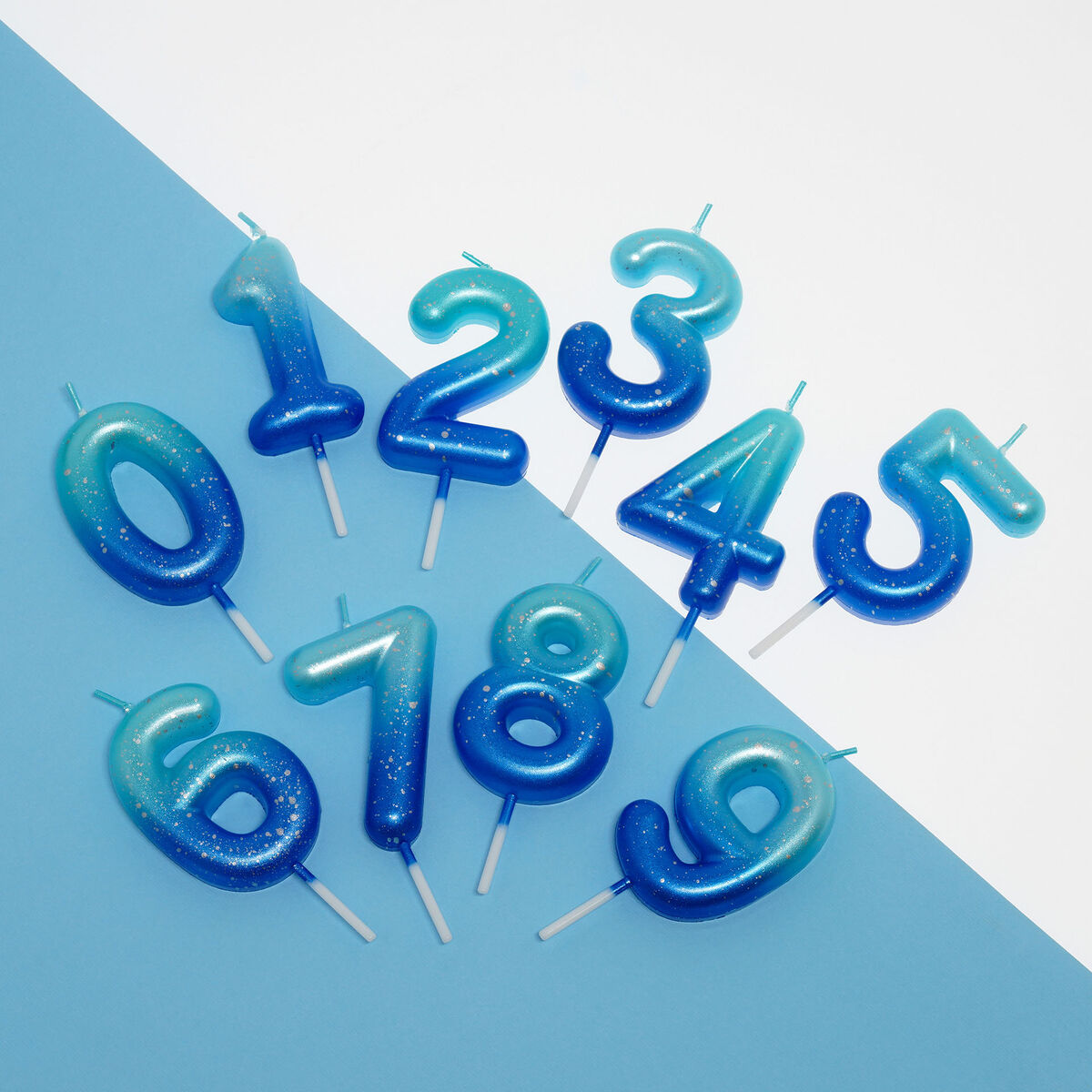 Legami - Blue Doğum Günü Cake Candle - 4 - Mutlu Doğum Günü Candle